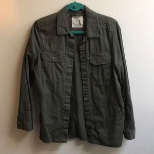 H&M button down lightweight jacket